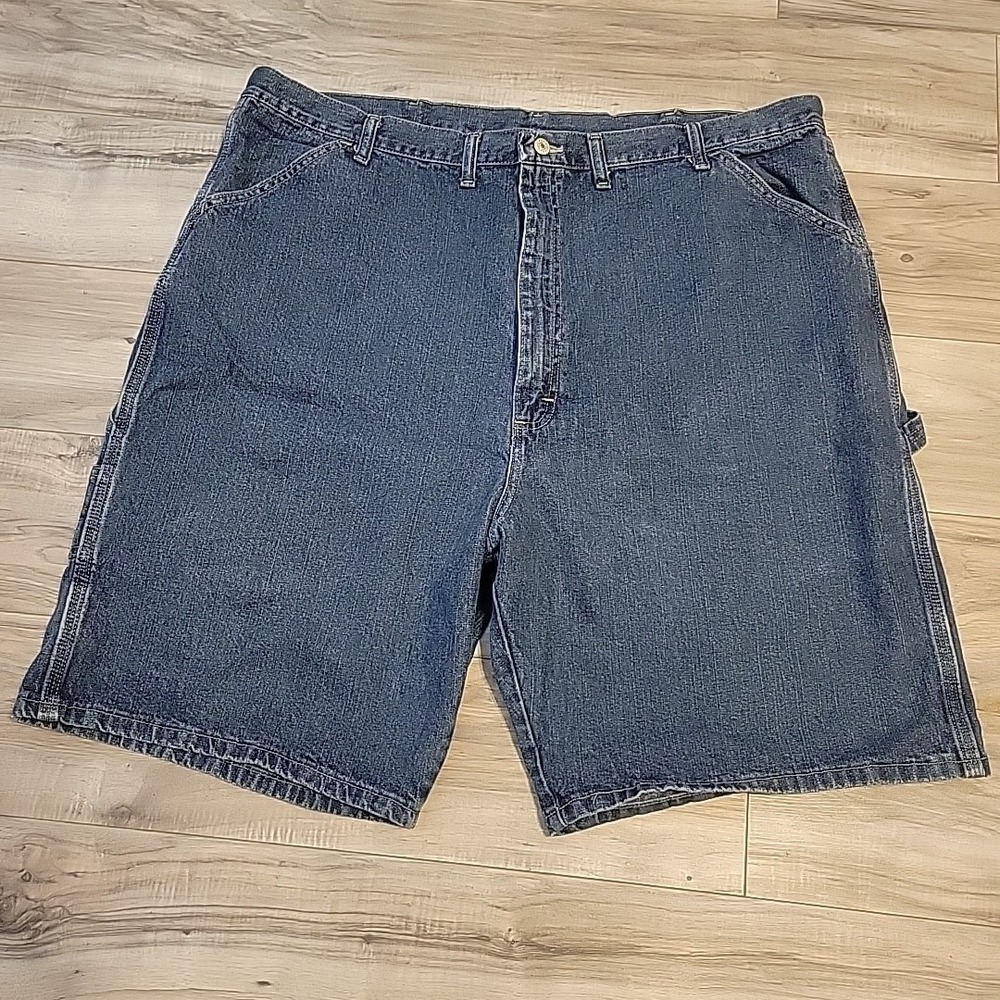 Wrangler Carpenter Jean Shorts Mens 44 Blue Denim Casual Workwear‎